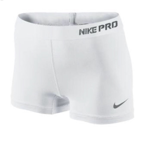 black and white nike pros
